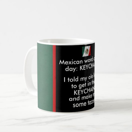 Mexicanen zijn zoals... koffiemok (Voorkant links)