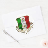 Mexicano Futbol badge embleem voetbal Shield Ronde Sticker (Envelop)