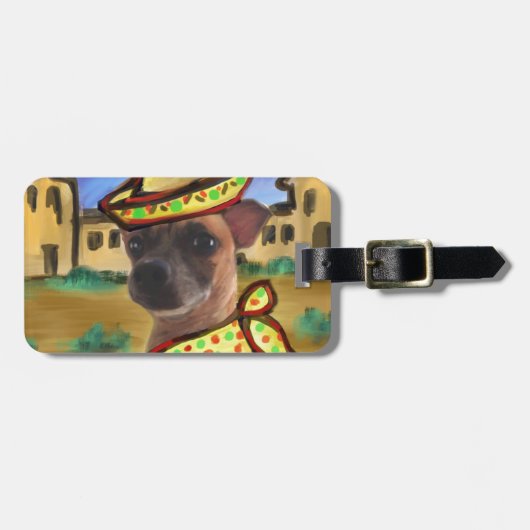 MEXICANVILLAGE BAGAGELABEL (Voorkant horizontaal)