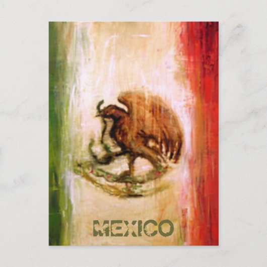 MEXICANVLAG - MEXICO-STIJL BRIEFKAART (Voorkant)