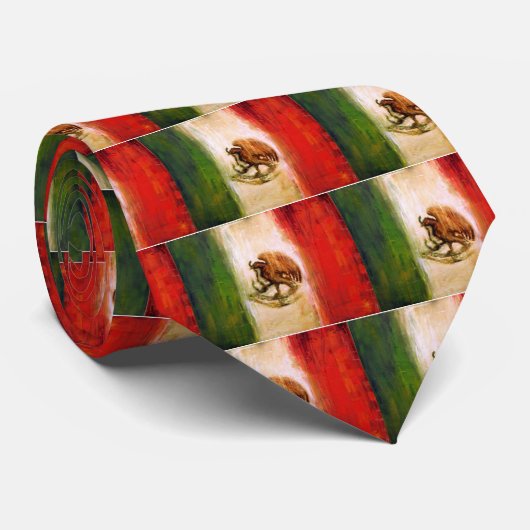 MEXICANVLAG - MEXICO-STIJL STROPDAS (Opgerold)