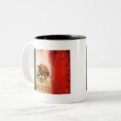 MEXICANVLAG - MEXICO-STIJL TWEEKLEURIGE KOFFIEMOK (Voorkant links)