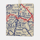 Mexicia TX 1941 Map Keramisch Ornament (Links)
