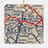 Mexicia TX 1941 Map Keramisch Ornament (Achterkant)