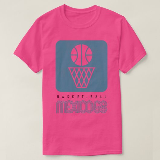 Mexico 1968 Basketball T-shirt (Design voorkant)