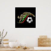 Mexico 2014 Mexicaanse vlag World Soccer futbol Poster (Keuken)