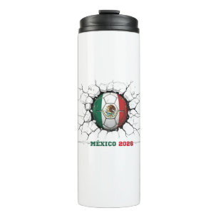 "Mexico 2026: Elegante trots & onstuitbare geest" Thermosbeker