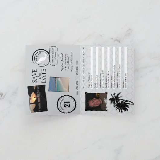 Mexico 21ste verjaardag paspoort (Binnen)