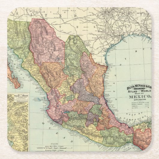 Mexico 7 kartonnen onderzetters (Voorkant)