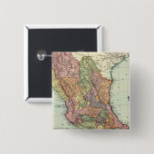 Mexico 7 vierkante button 5,1 cm (Voorkant /achterkant)