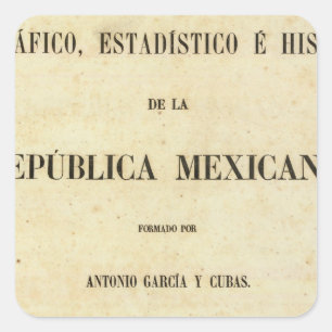 Mexico 7 vierkante sticker