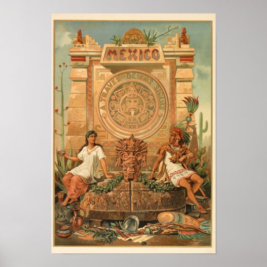 México a través de los siglos poster (Voorkant)