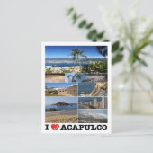 Mexico - Acapulco - I Love - Briefkaart (Staand voorkant)