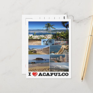 Mexico - Acapulco - I Love - Briefkaart