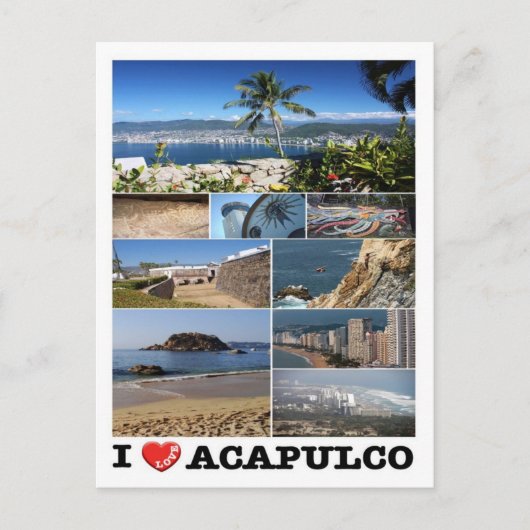 Mexico - Acapulco - I Love - Briefkaart (Voorkant)