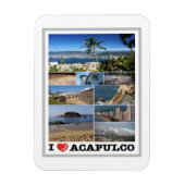 Mexico - Acapulco - I Love - Magneet (Verticaal)