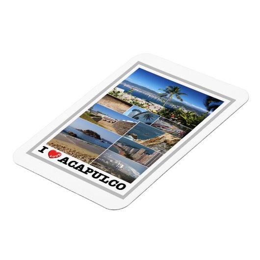 Mexico - Acapulco - I Love - Magneet (Linkerzijde)