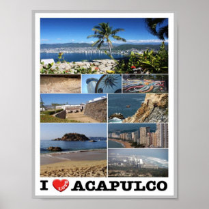 Mexico - Acapulco - I Love - Poster