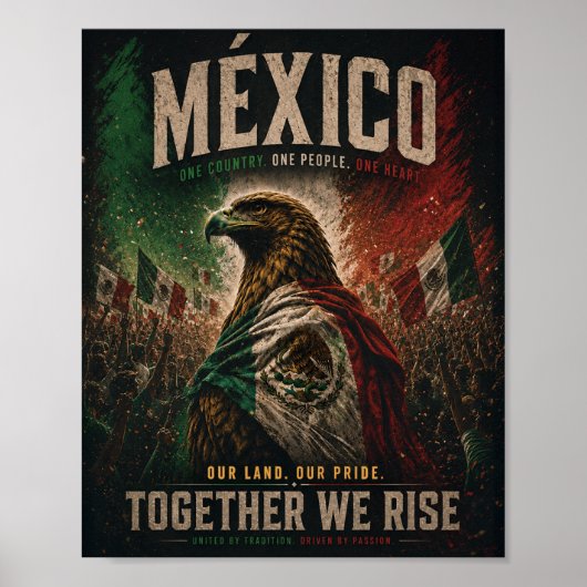 Mexico Adelaar Patriottische Muurkunst Poster (Voorkant)