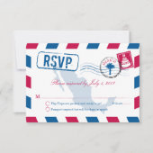 Mexico Airmail Wedding RSVP (Voorkant)