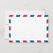 Mexico Airmail Wedding RSVP Kaartje (Achterkant)