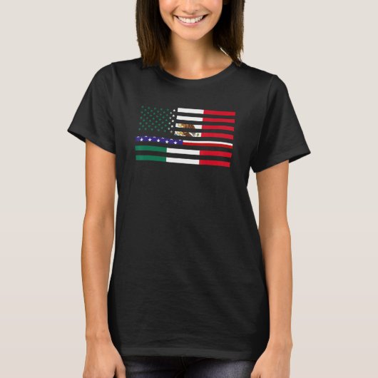 Mexico Amerikaans Mexicaans T-shirt (Voorkant)