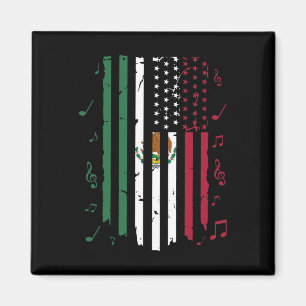 Mexico Amerikaanse vlag Patriot Mexicaanse vlag Am Magneet
