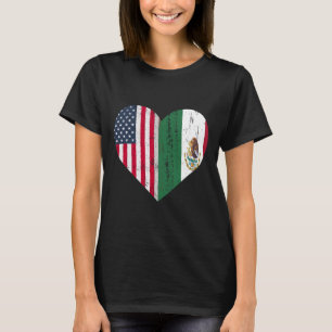 Mexico Amerikaanse vlag Patriot Mexicaanse vlag Am T-shirt