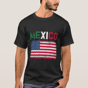 Mexico Amerikaanse vlag Patriot Mexicaanse vlag Am T-shirt