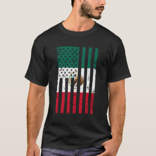 Mexico Amerikaanse vlag voor nieuwe Amerikaanse st T-shirt