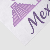 Mexico Aquarel Tissuepapier, Minimalistisch Mexico Tissuepapier (Detail)