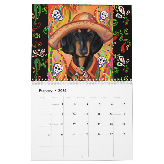 MEXICO ART CALENDAR KALENDER (Feb 2026)