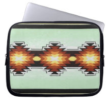 Mexico Aztec Tribal Turquoise Pattern Vector