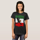 Mexico Baseball Flag for Mexican Baseball Fans Vin T-shirt (Voorkant volledig)