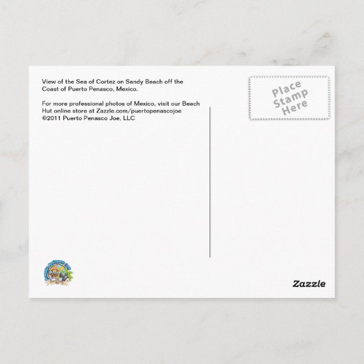 Mexico Beach Briefkaart (Achterkant)