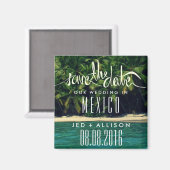 Mexico Beach Bruiloft Save the Date Magnet (Voorkant / Achterkant)