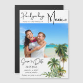 Mexico Beach Destination Wedding Save the Date (Voorkant / Achterkant)