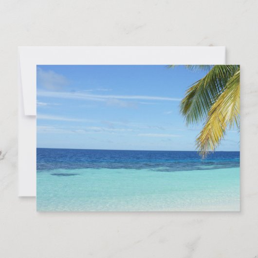 Mexico Beach Destination Wedding Save the Date (Achterkant)