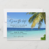 Mexico Beach Destination Wedding Save the Date (Voorkant)