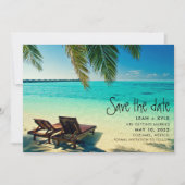 Mexico Beach Destination Wedding Save the Date (Voorkant)