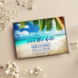 Mexico Beach Destination Wedding Save the Dates Save The Date