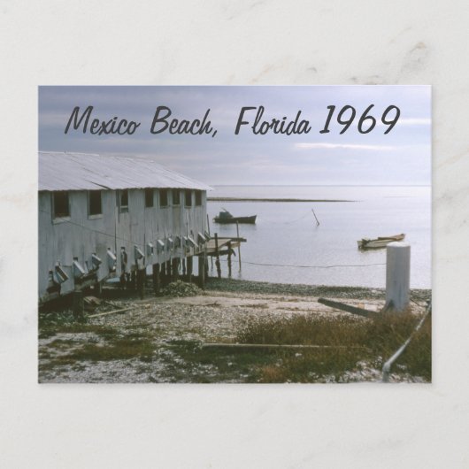 Mexico Beach, Florida 1969 Seascape Briefkaart (Voorkant)