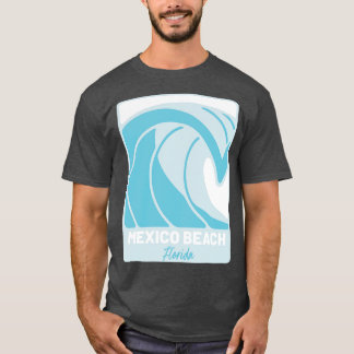 Mexico Beach Florida Atlantische Oceaan FL Crashin T-shirt