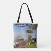 MEXICO BEACH FLORIDA SWING TIKI HUT TOTE BAG (Achterkant)
