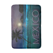 Mexico Beach Night Bath Mat (Voorkant Verticaal)