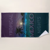 Mexico Beach Night Strandlaken (Voorkant)