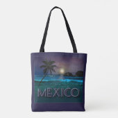 Mexico Beach Night Tote Bag (Achterkant)
