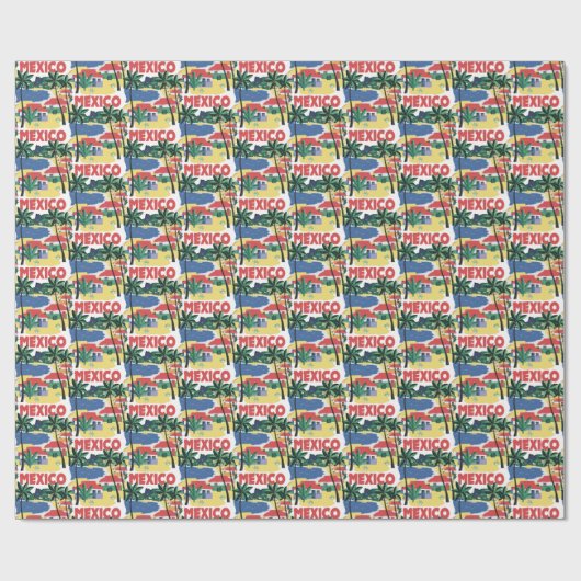  Mexico Beach Scene Cadeaupapier (Vlak)