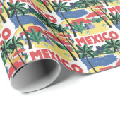  Mexico Beach Scene Cadeaupapier (Rol Hoek)