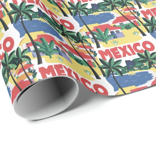 Mexico Beach Scene Cadeaupapier (Rol Hoek)